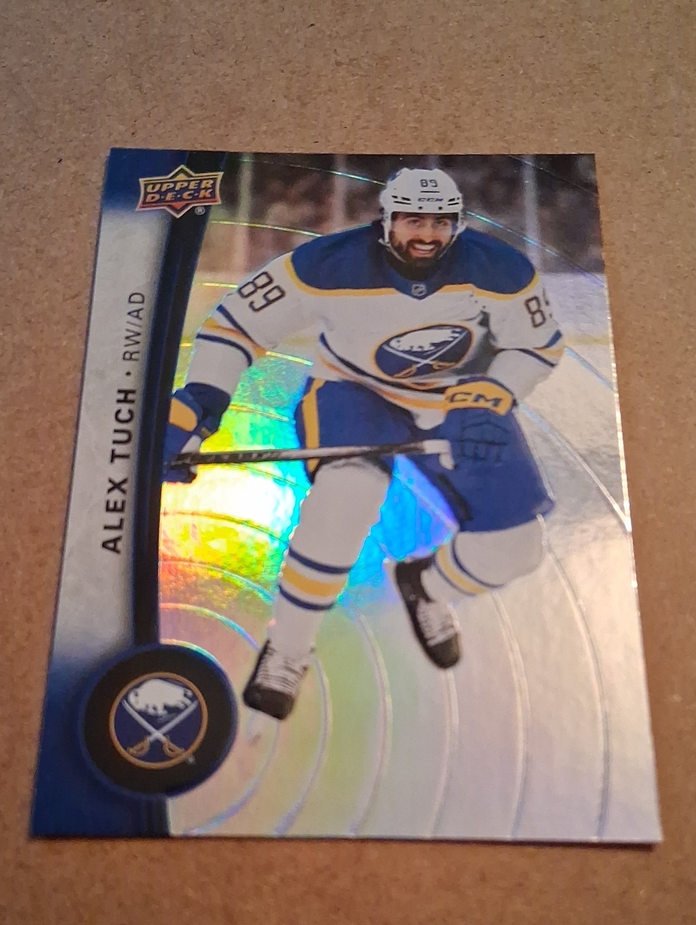 Buffalo Sabres/Vegas Alex Tuch NHL Hockey Trading Cards Lot - Black, White, Gold
